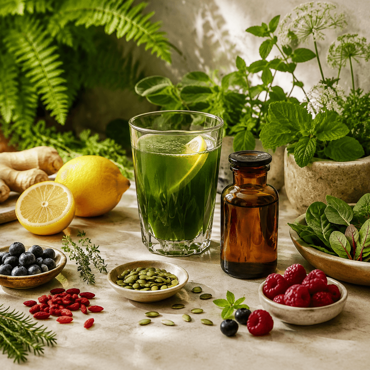 Ingredientes naturais para uma rotina de bem-estar