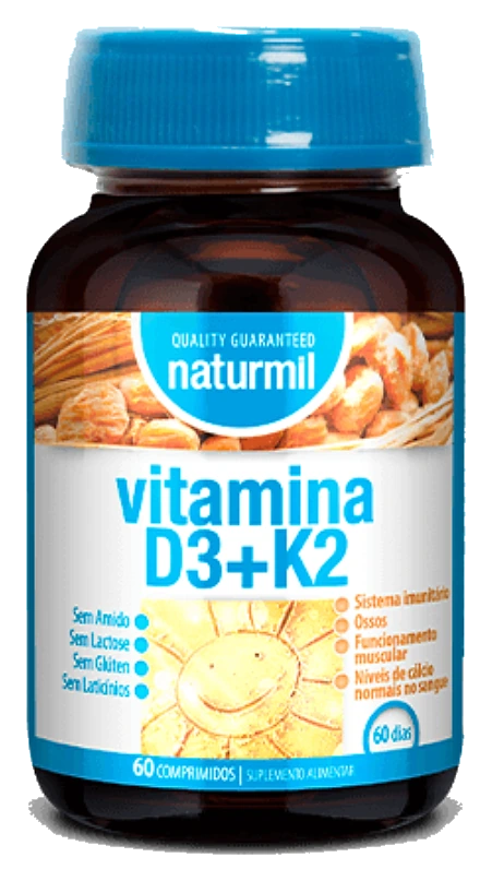 Vitamina D3 + K2 60comp Naturmil