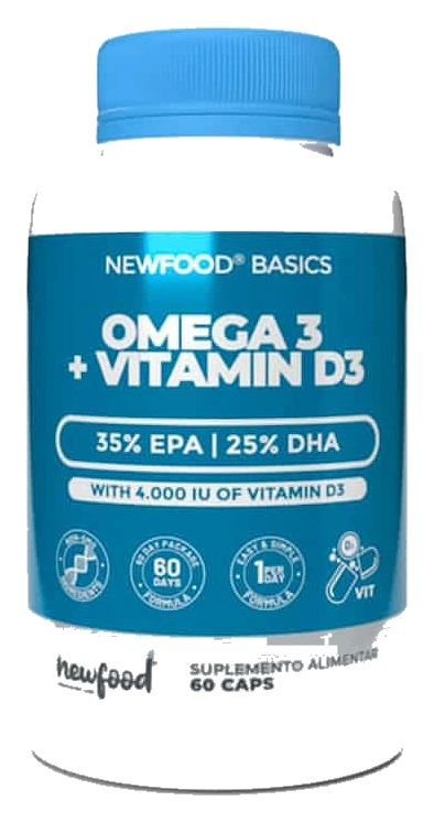 Omega 3 + Vit D3 60caps NewFood