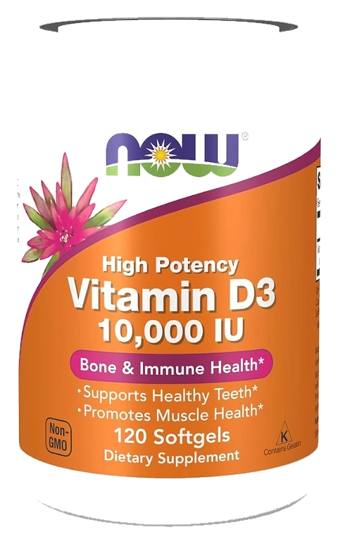Vitamina D3 10.000ui 120caps NOW n c