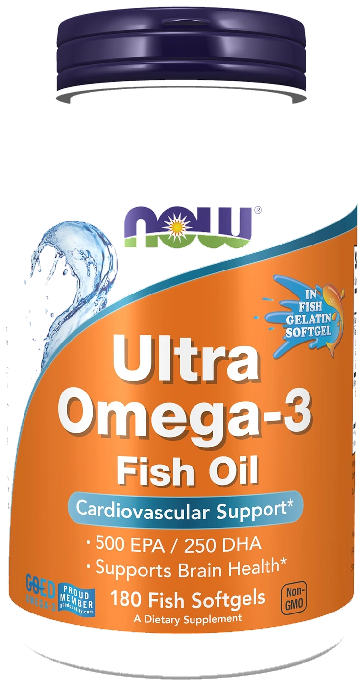 Ultra Omega 3 500EPA 250DHA 180caps NOW c