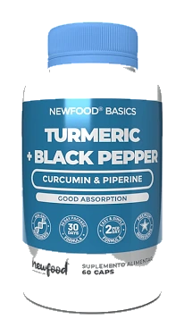 Turmeric + Black Pepper 60caps NewFood