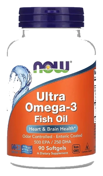 Ultra Omega 3 500EPA 250DHA 90caps NOW c