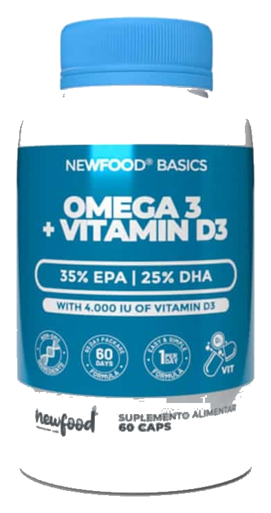 Omega 3 + Vit D3 60caps NewFood