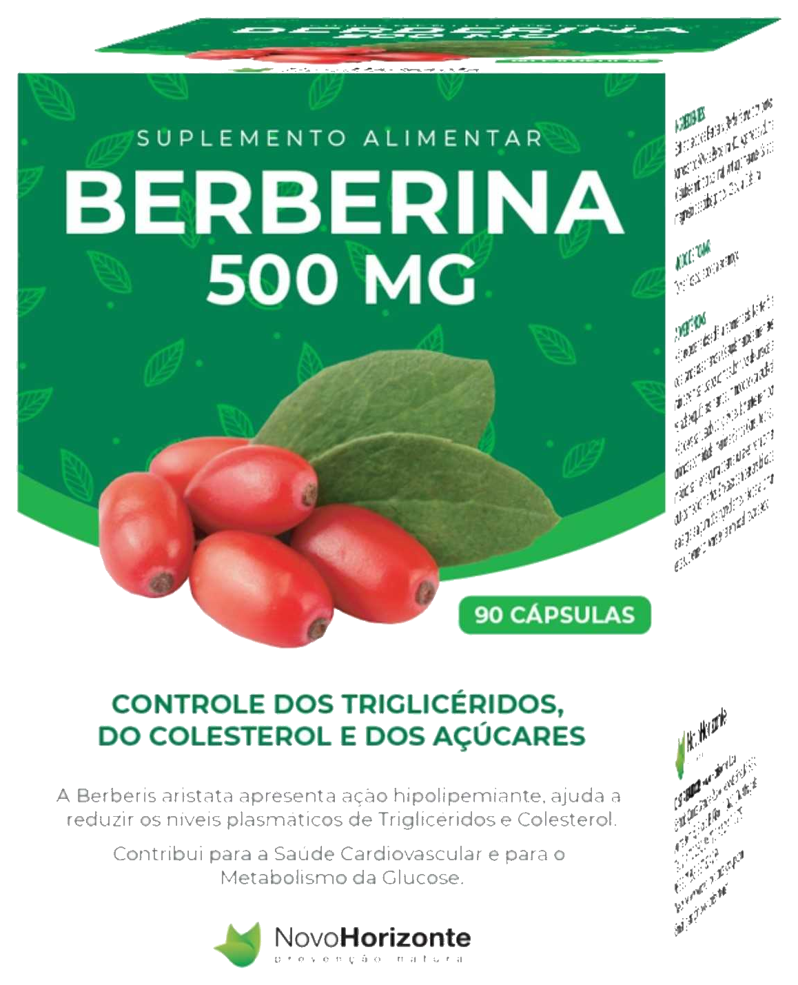 Berberina 500mg 90caps Novo Horizonte