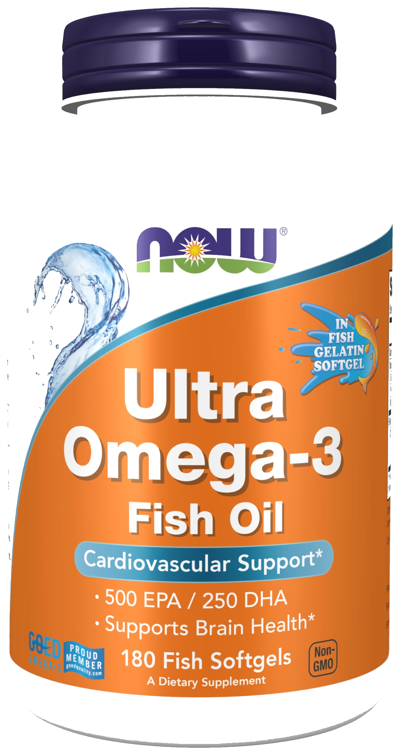 Ultra Omega 3 500EPA 250DHA 180caps NOW c